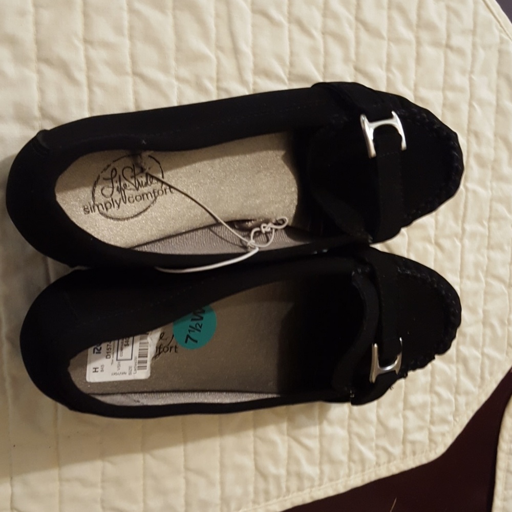 Life Stride Simply Comfort Dress Shoes 7.5 Black